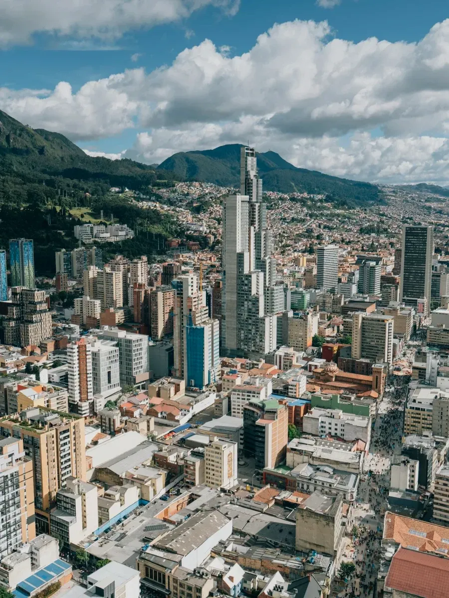 Vista panorámica de Bogotá